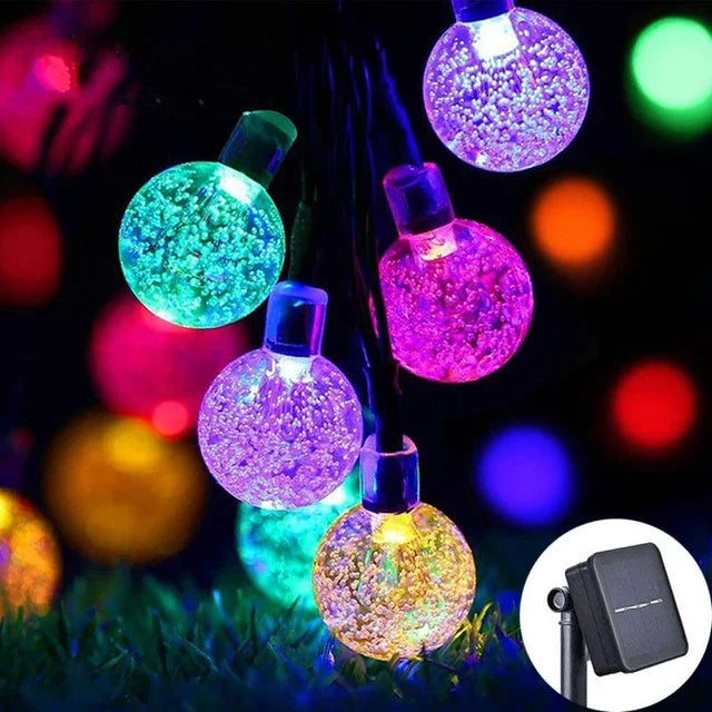 New Solar Crystal Globe LED String Lights - Check It