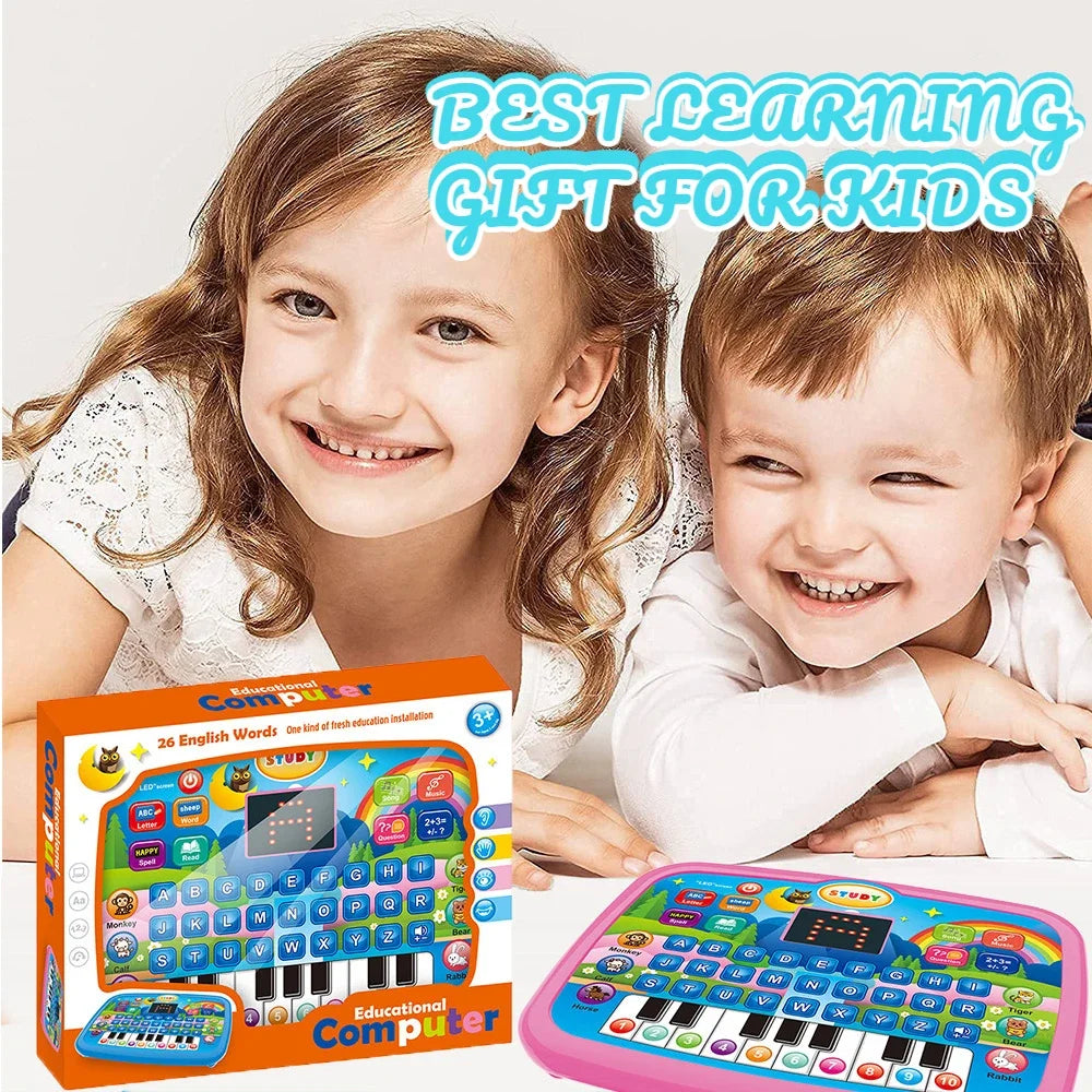 Kids’ Education Tablet Toy- Age 3+ Literacy Math Music Learning - Check It