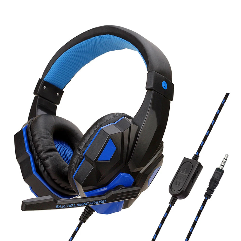 3.5MM Wired Gaming Headphones For PS4/PS5/Xbox/Smartphone/PC Headset Phone Laptop Earphone Helmet With Mic120° Adjustable - Check It