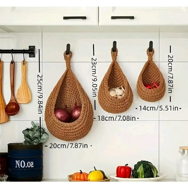 Macrame Baskets Boho Style Pack of 3 - Check It