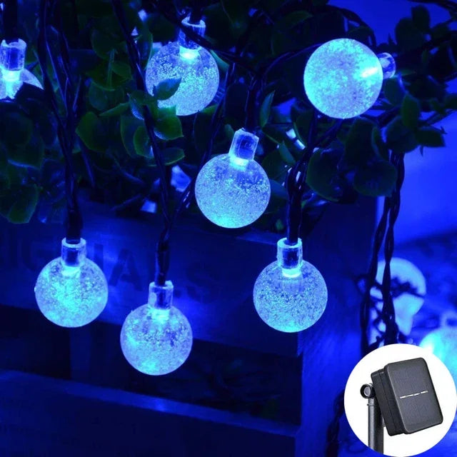 New Solar Crystal Globe LED String Lights - Check It
