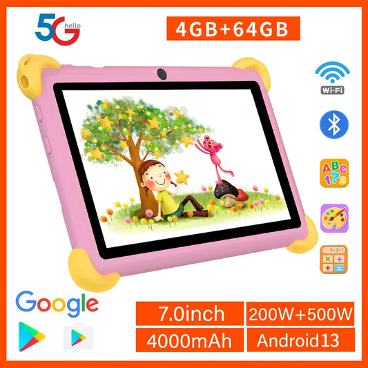 7 Inch 5G Kids' tablets Android Learning Games Pad For Kids - Check It