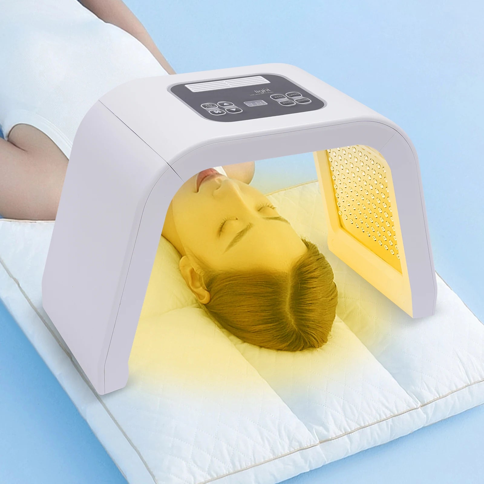 7 Color LED Light Therapy for Face, 7 in 1 Beauty Equipment for Skin Care at Home LED Mask Professional for SPA, AC100V-240V - Check It