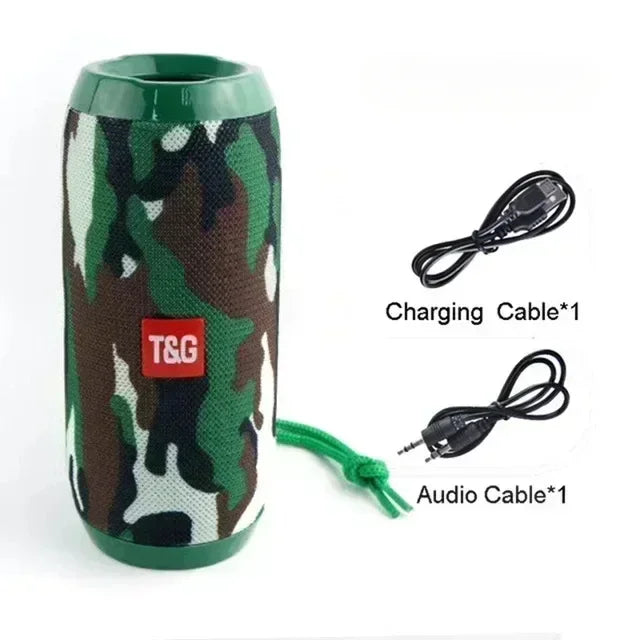 Portable Speaker Wireless  Bluetooth-compatible Sub-woofer Outdoor Waterproof Loudspeaker Stereo Surround Support FM RadioTF - Check It
