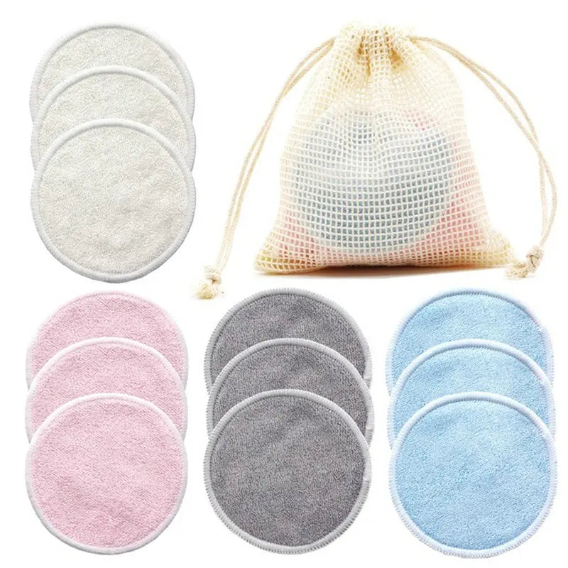 12 Pieces Washable Makeup Remover Pads for All Skin Types - Check It
