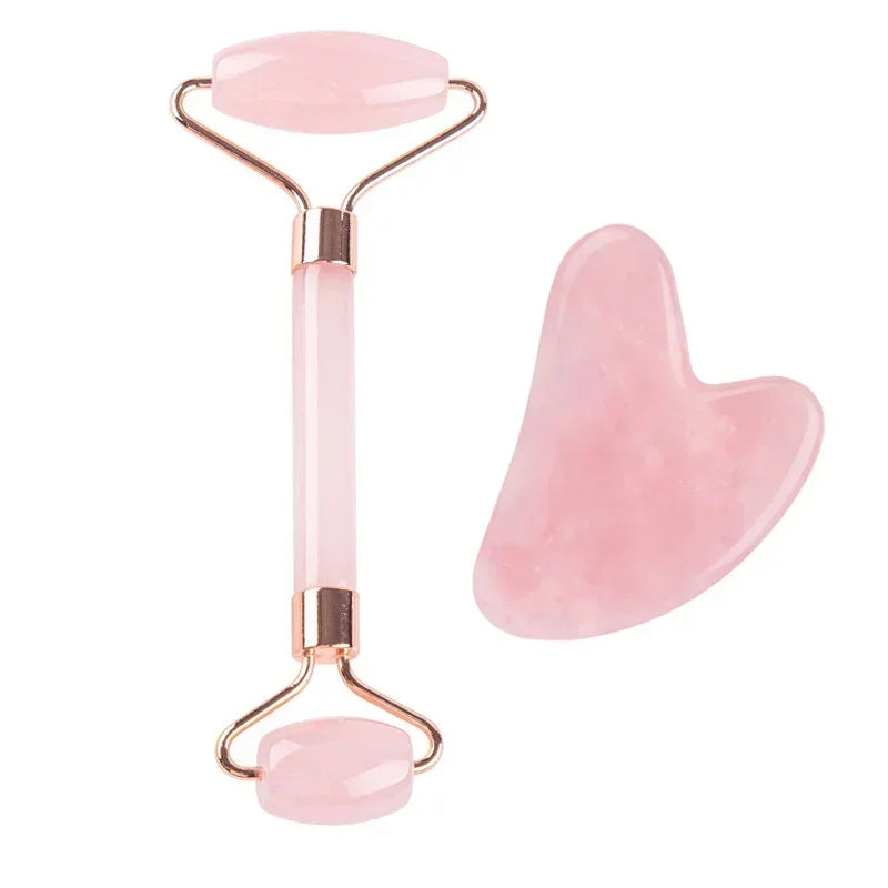 Natural Jade Roller Face Gua Sha, Natural Stone, Body Neck Massager, Acupoint, Eye Care Spa Massage Tools Massage Visage Lifting - Check It