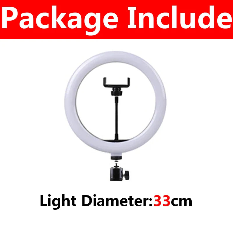 10 Inch LED Ring Light Photographic Selfie Ring Lighting with Phone Holder - Check It