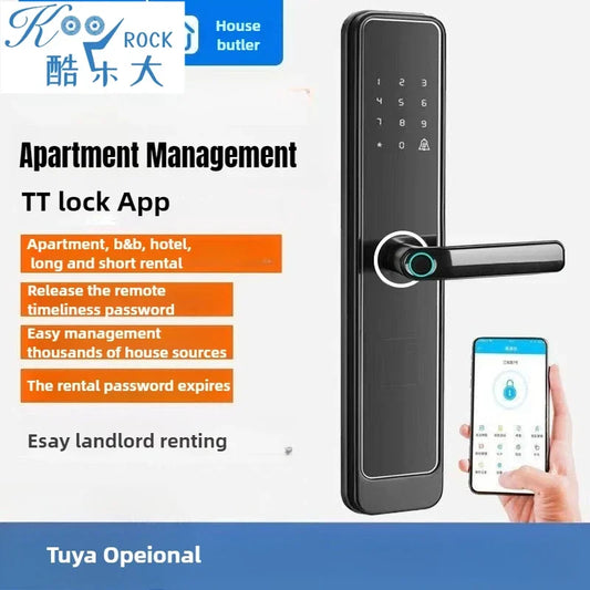 TTLOCK Fingerprint Lock with Tuya for Hotels, Apartments, Short-term Rentals, and Homestay - Smart Lock - Check It