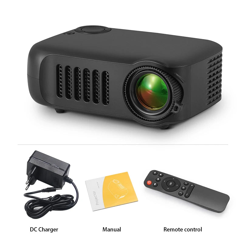 MINI Projector Portable 3D LED Video Projectors Home Cinema Theater Game Laser Beamer Smart TV BOX 1080P 4K Via HD Port A2000 - Check It