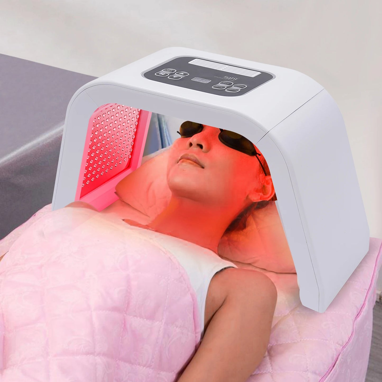 7 Color LED Light Therapy for Face, 7 in 1 Beauty Equipment for Skin Care at Home LED Mask Professional for SPA, AC100V-240V - Check It