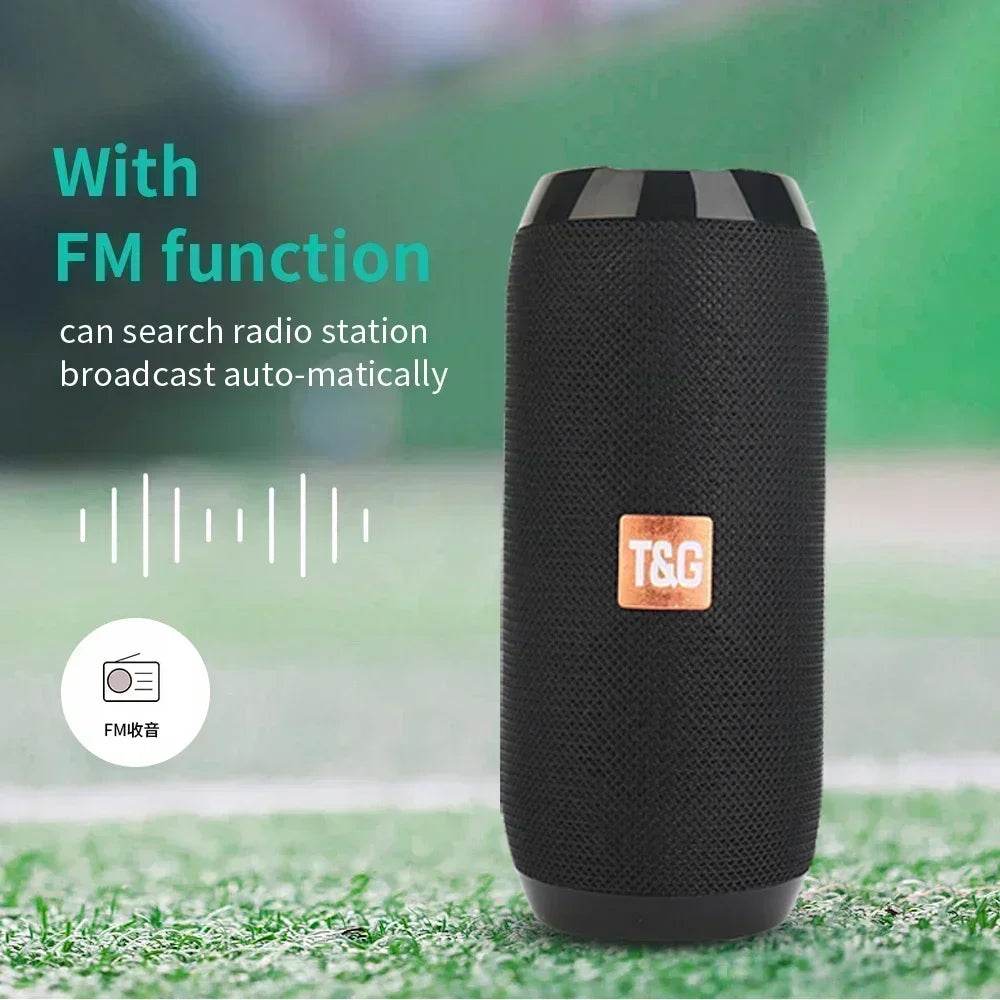 Portable Speaker Wireless  Bluetooth-compatible Sub-woofer Outdoor Waterproof Loudspeaker Stereo Surround Support FM RadioTF - Check It
