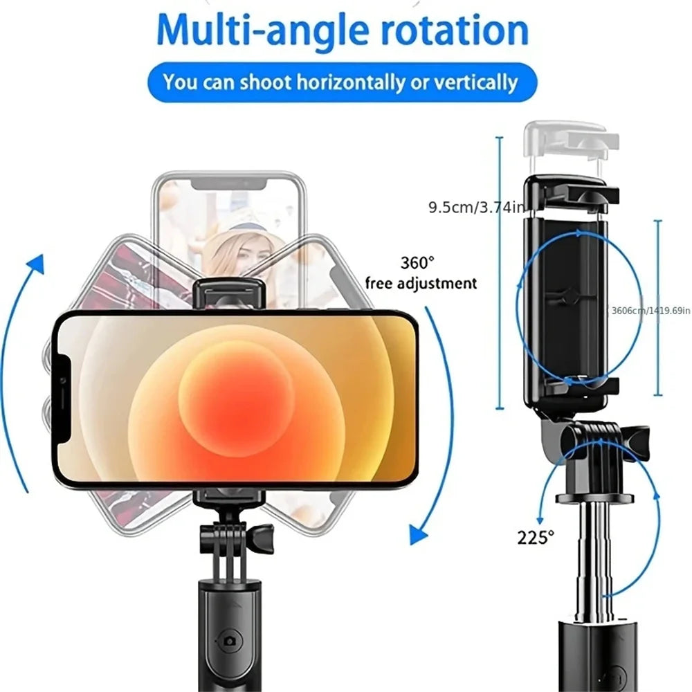 Selfie Stick Tripod Extendable Wireless Bluetooth Remote Portable - Check It