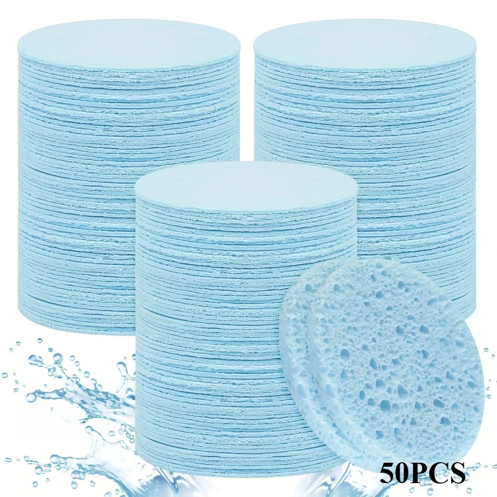 Compressed Facial Sponge Cosmetic Hydrotherapy Sponge Suitable for Daily Cleansing - Check It