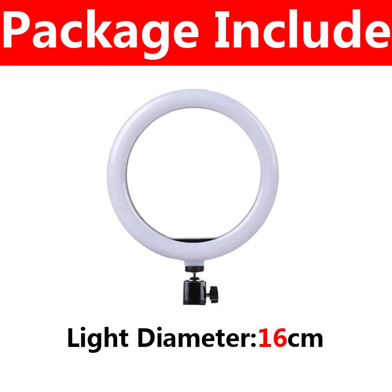 10 Inch LED Ring Light Photographic Selfie Ring Lighting with Phone Holder - Check It