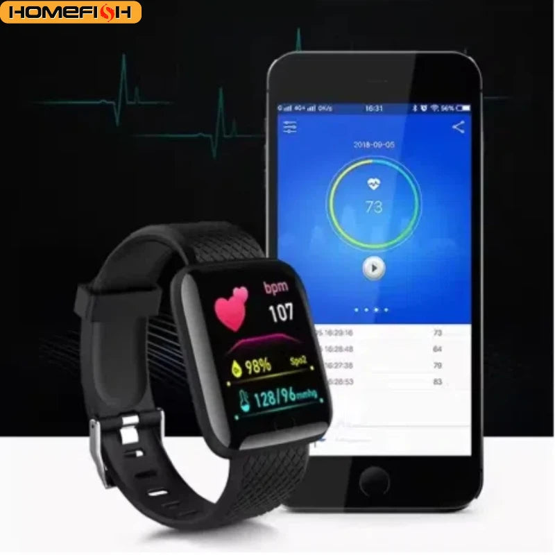 Multifunction Smart Watch For Men Women Kids Message Remind Music Control Sport Step Calories D13 Smartwatch Alarm Clock 116Plus - Check It