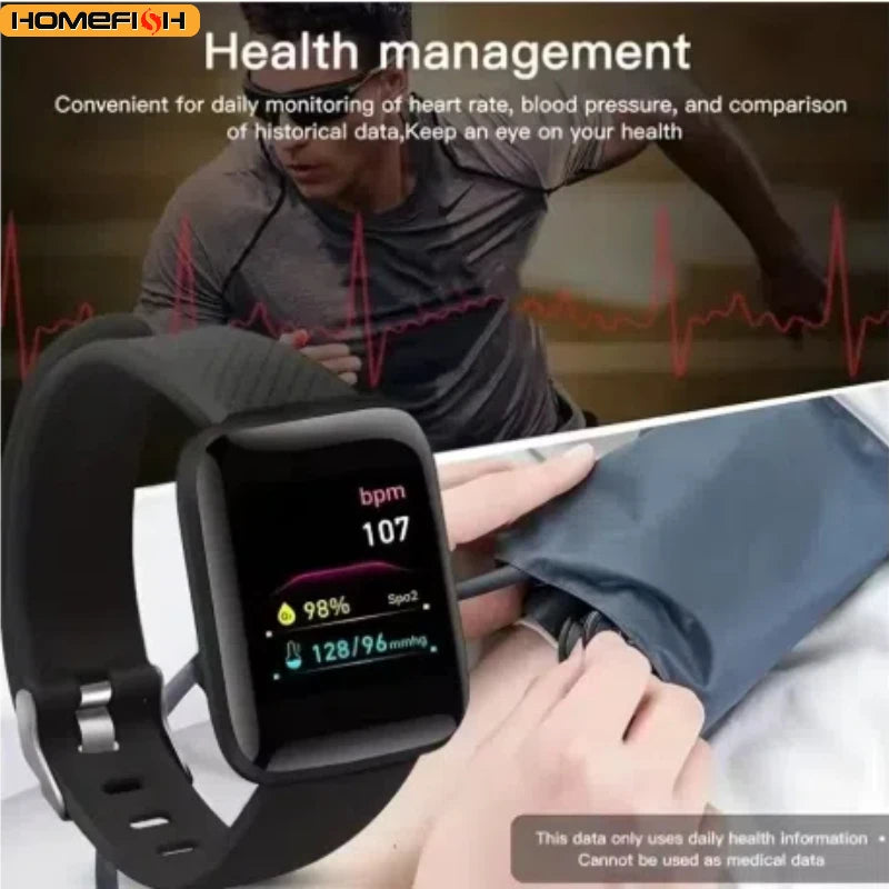Multifunction Smart Watch For Men Women Kids Message Remind Music Control Sport Step Calories D13 Smartwatch Alarm Clock 116Plus - Check It