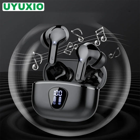 New Wireless Earbuds HiFi Stereo Headphones BT5.3 with ENC Noise Cancelling 48H LED Display Ear Buds IP7 Waterproof Earphones - Check It