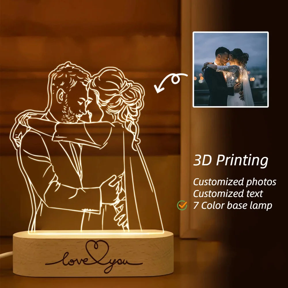 3D LED Night Light Gift - Check It