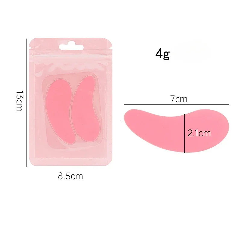 Reusable 1 Pair Eye Pads Silicone Stripe Lash Lift Eyelash Extension Hydrogel Patches Under Eye Gel Patch Makeup Tools - Check It