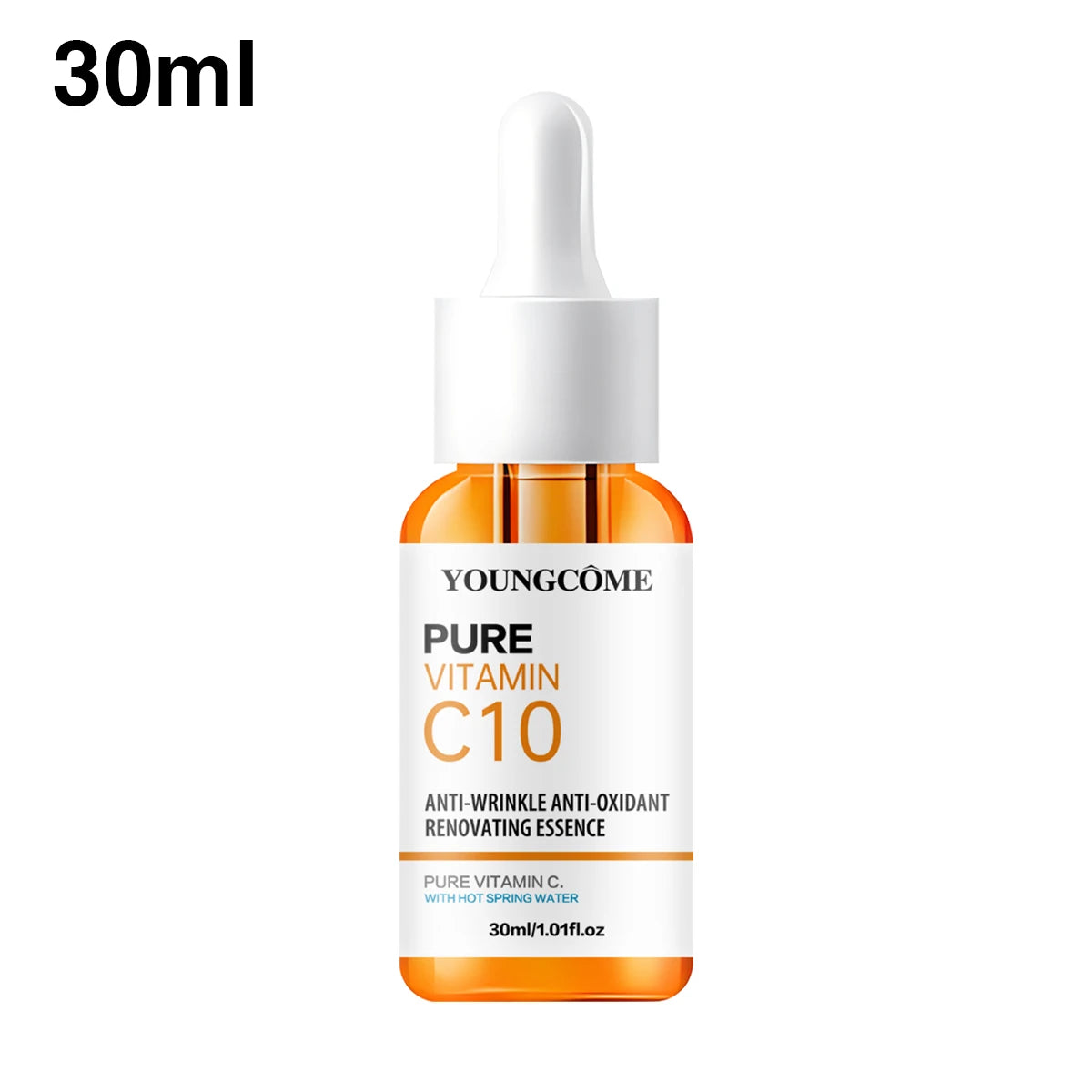 Vitamin C Facial Essence Hyaluronic Acid Dark Skin Brighten Serum Fade Fine Lines Moisturizing Repair Dull Serum Face Skin Care - Check It