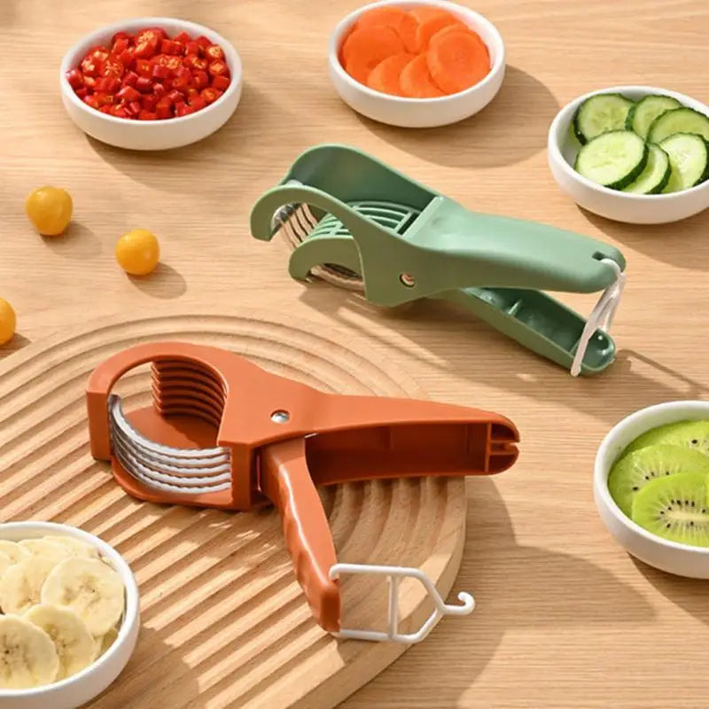 Salad Cutter Chopper Portable- Manual Fruit Slicer - Check It