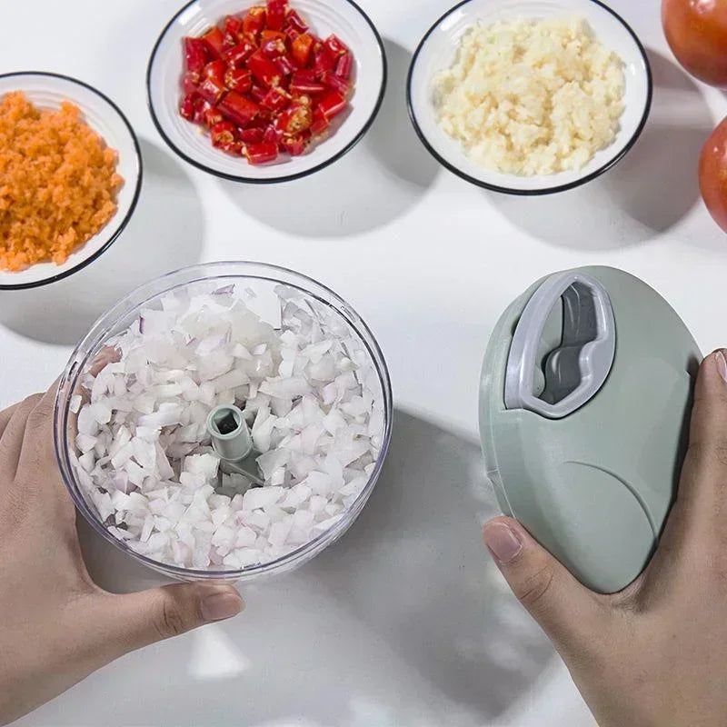 Kitchen Household Manual Garlic Press Multi-function Grinding Chopper - Check It