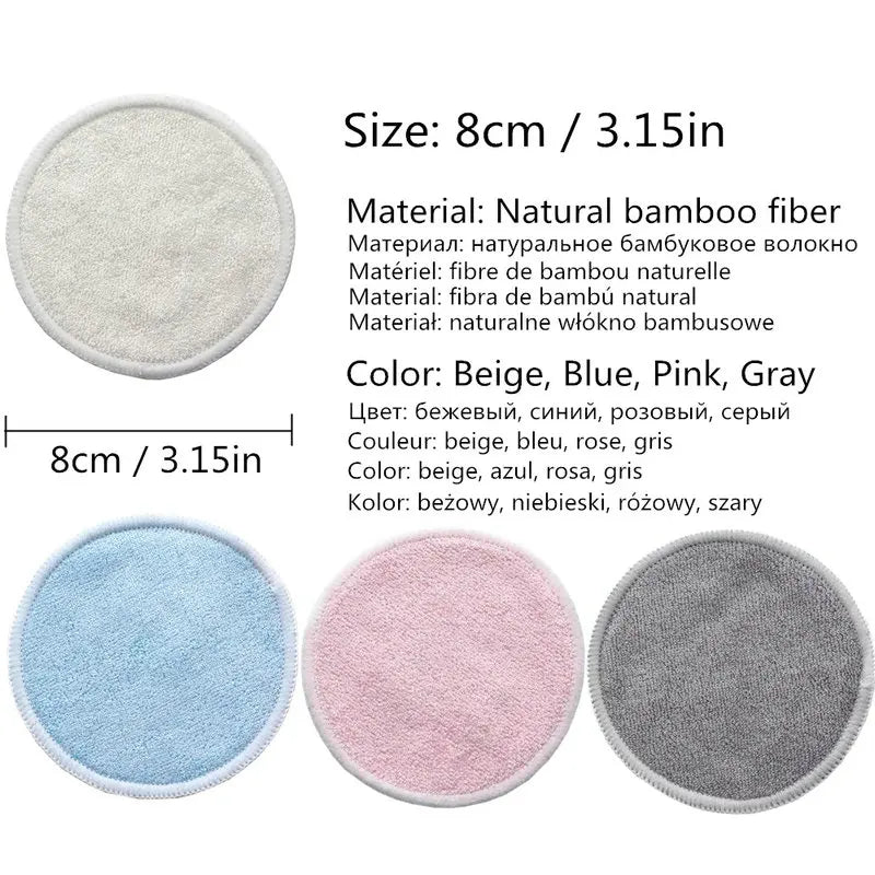 12 Pieces Washable Makeup Remover Pads for All Skin Types - Check It