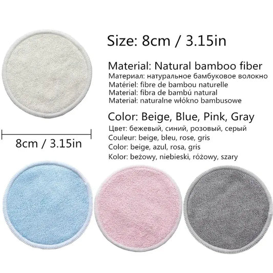 12 Pieces Washable Makeup Remover Pads for All Skin Types - Check It