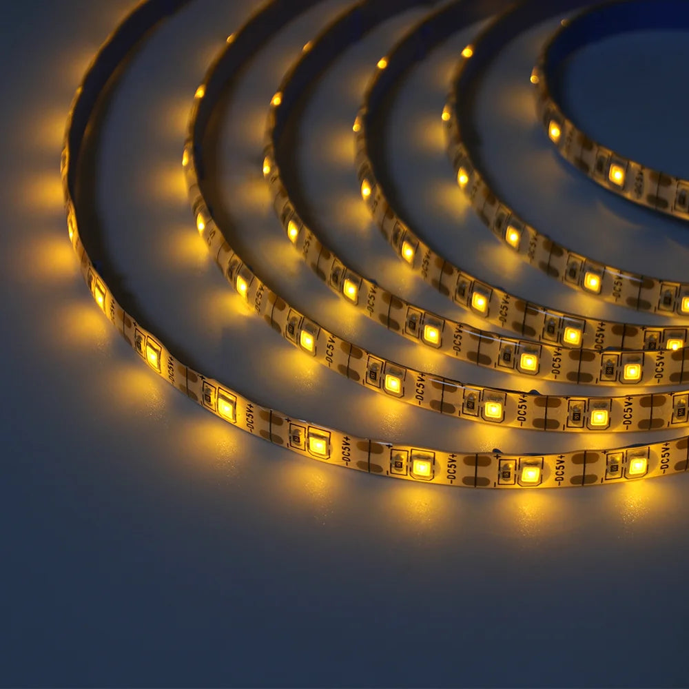 5V USB Led Strip Light SMD 2835 60Leds/m Flexible Ribbon Tape TV Background Lighting 1M 2M 3M 5M LED String Light Room Decor - Check It