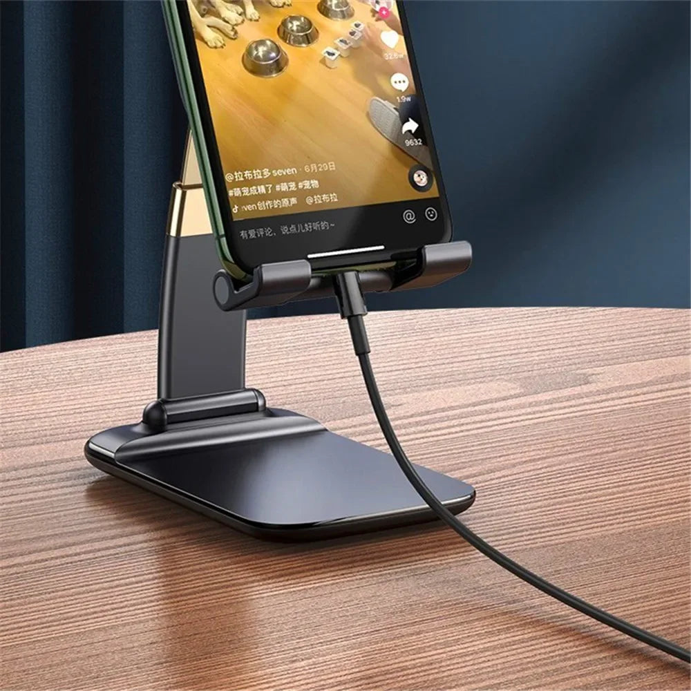 Fold-able Metal Desktop Mobile Phone Stand For iPad iPhone 13 X Smartphone - Check It