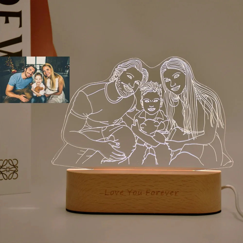 3D LED Night Light Gift - Check It
