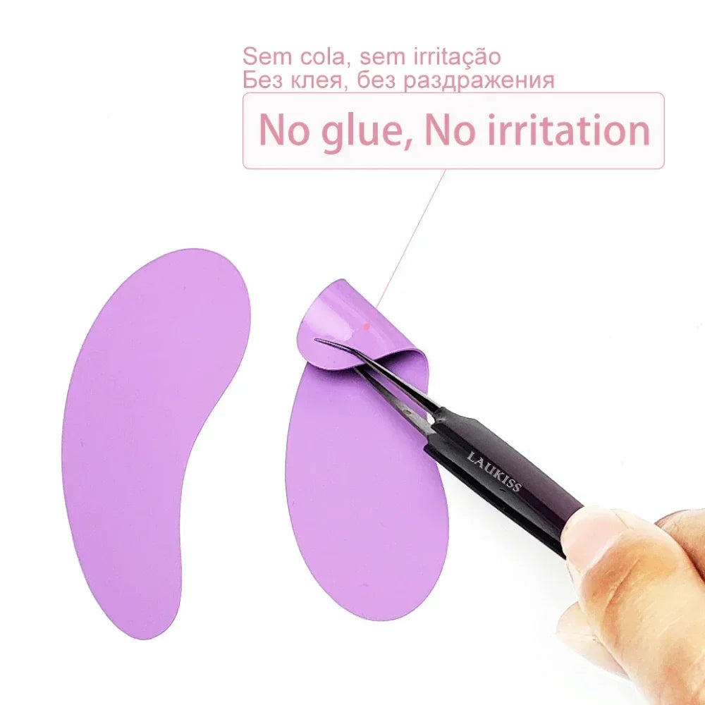 3 Pairs Reusable Silicone Eye Pads with box Stripe Lash Lift Eyelash Extension Hydrogel Patches Under Eye Gel Patch Makeup Tools - Check It