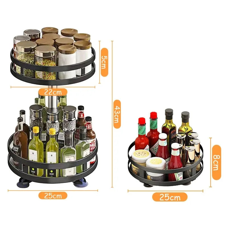 Kitchen Rotation Spice Rack Organiser - Check It
