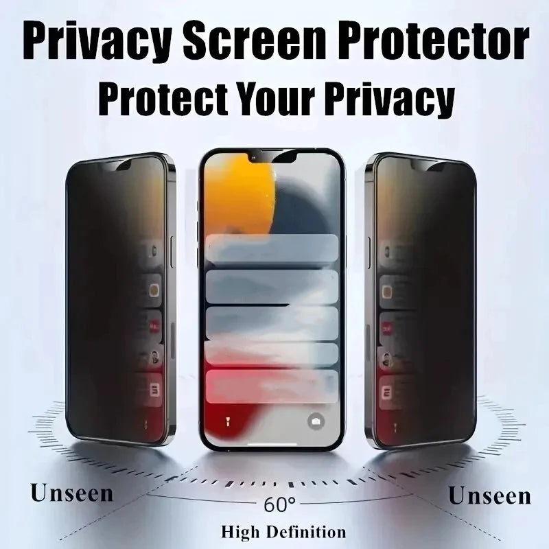 5 Pieces Full Cover Anti Spy Screen Protector for iPhone - Check It