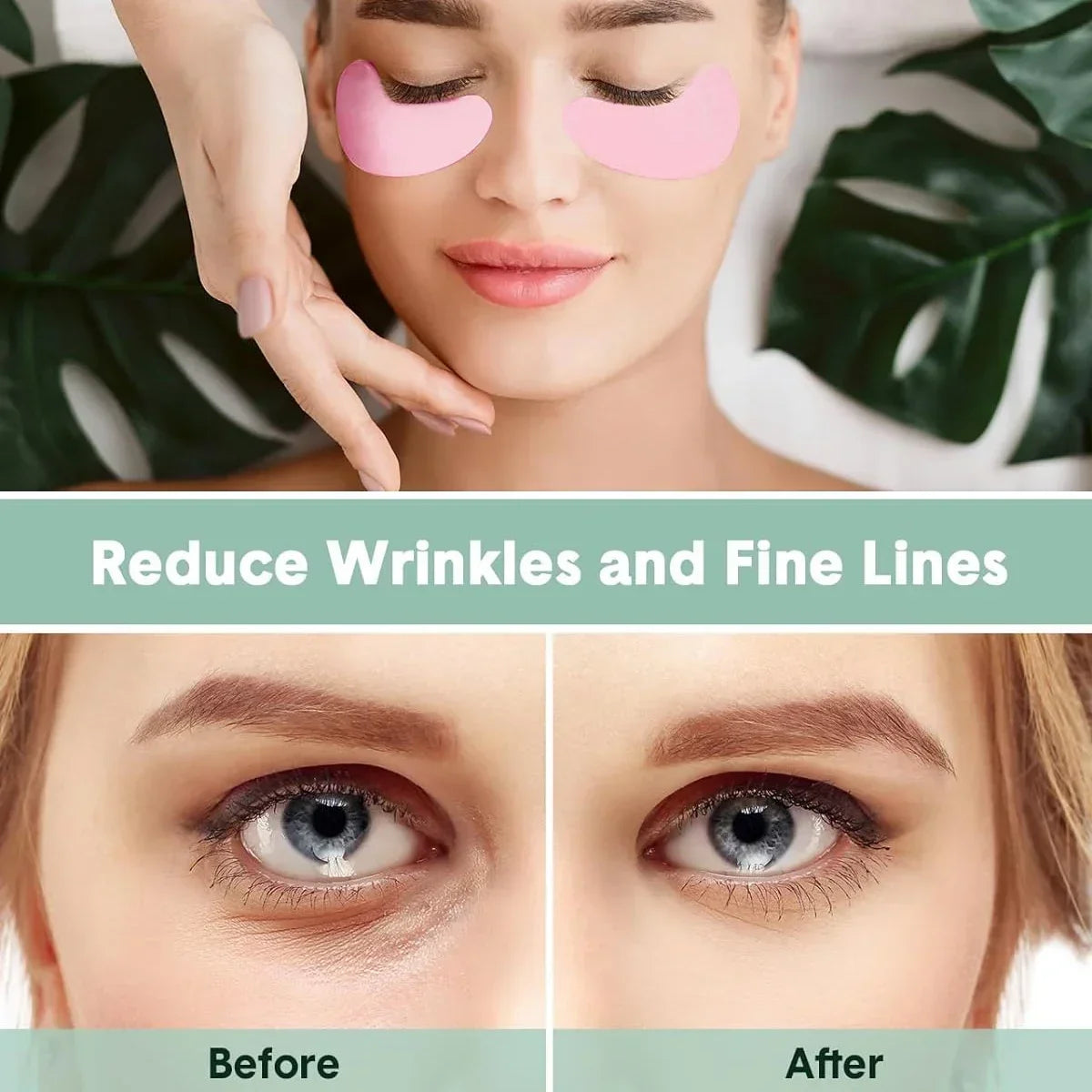 3 Pairs Reusable Silicone Eye Pads with box Stripe Lash Lift Eyelash Extension Hydrogel Patches Under Eye Gel Patch Makeup Tools - Check It