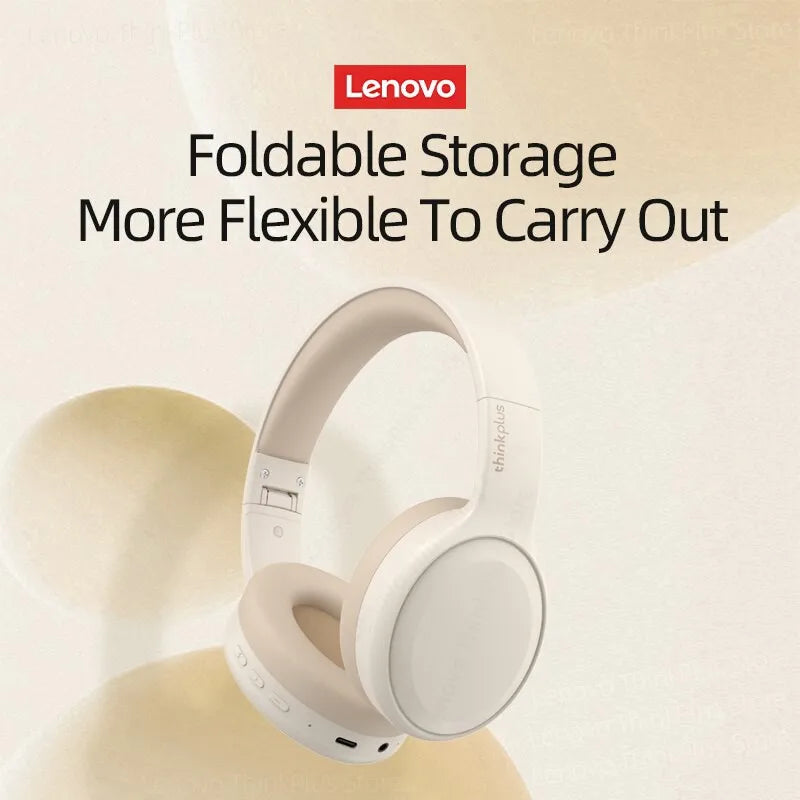 Choice Lenovo TH30 Wireless Headphones Bluetooth 5.3 Earphones Foldable Game Headset Sport Headphone with Mic Music Earbuds - Check It