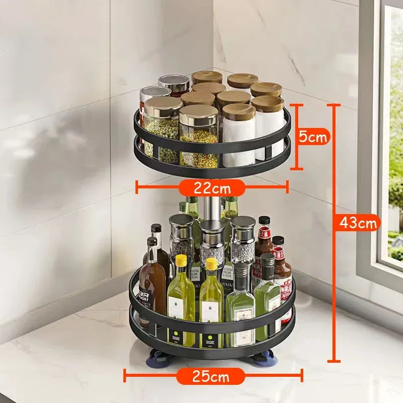 Kitchen Rotation Spice Rack Organiser - Check It