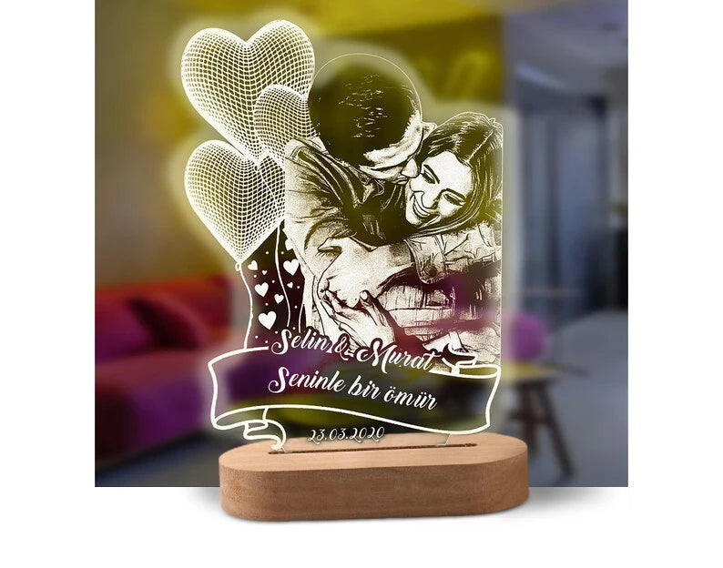 3D Night Light Gift- Customised - Check It