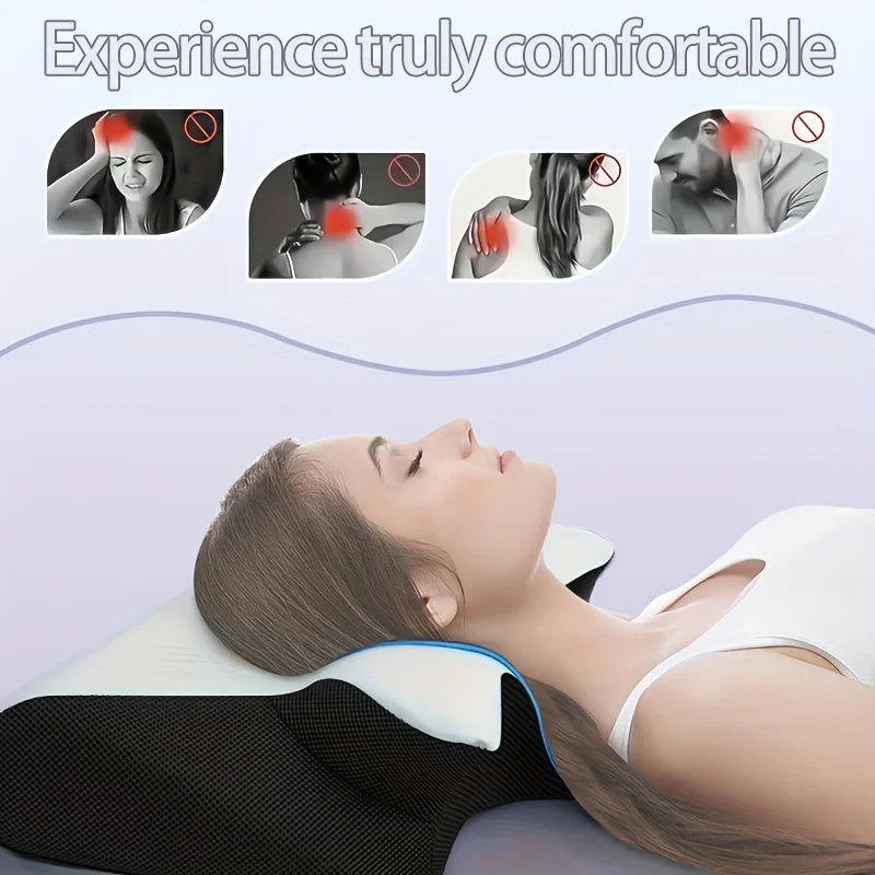 Pillow, ergonomic neck cushion, relaxing sleep neck pillow, new type of memory foam slow-rebound neck pillow - Check It