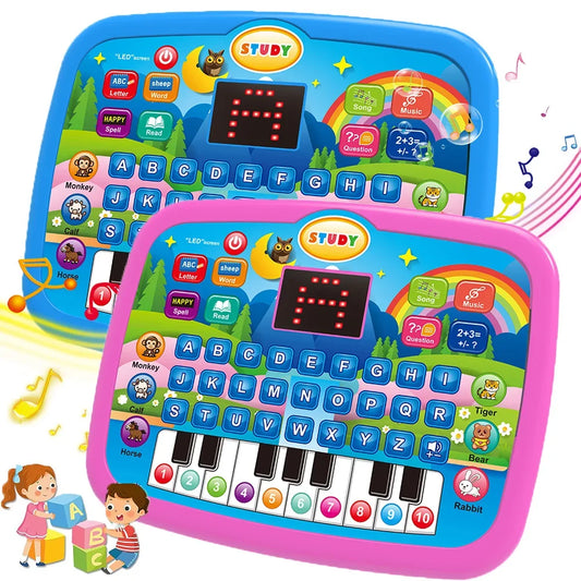 Kids’ Education Tablet Toy- Age 3+ Literacy Math Music Learning - Check It