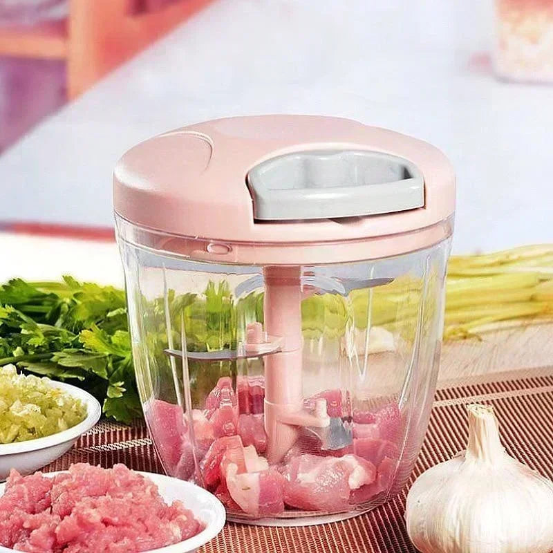 Kitchen Household Manual Garlic Press Multi-function Grinding Chopper - Check It