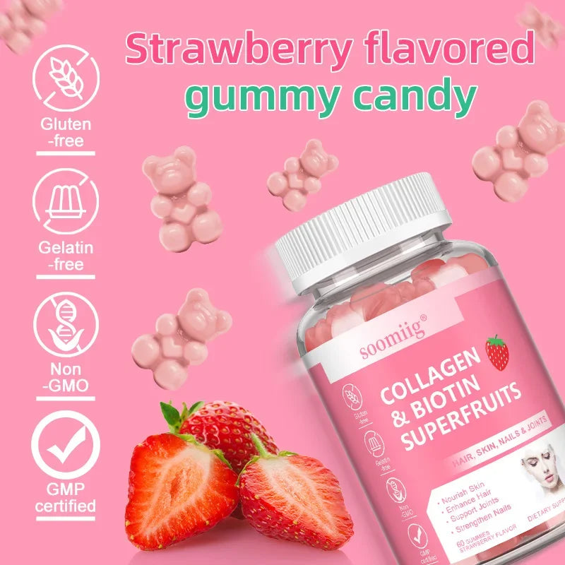 Collagen & Biotin, Hyaluronic Acid, Keratin, Nourishes Skin, Strengthens Hair, Supports Joints, Strengthens Nails - Check It