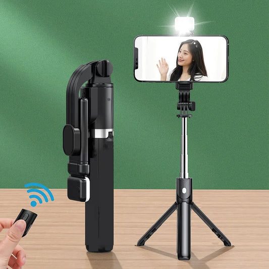 Portable Bluetooth Selfie Stick Retractable Multi-functional - Check It