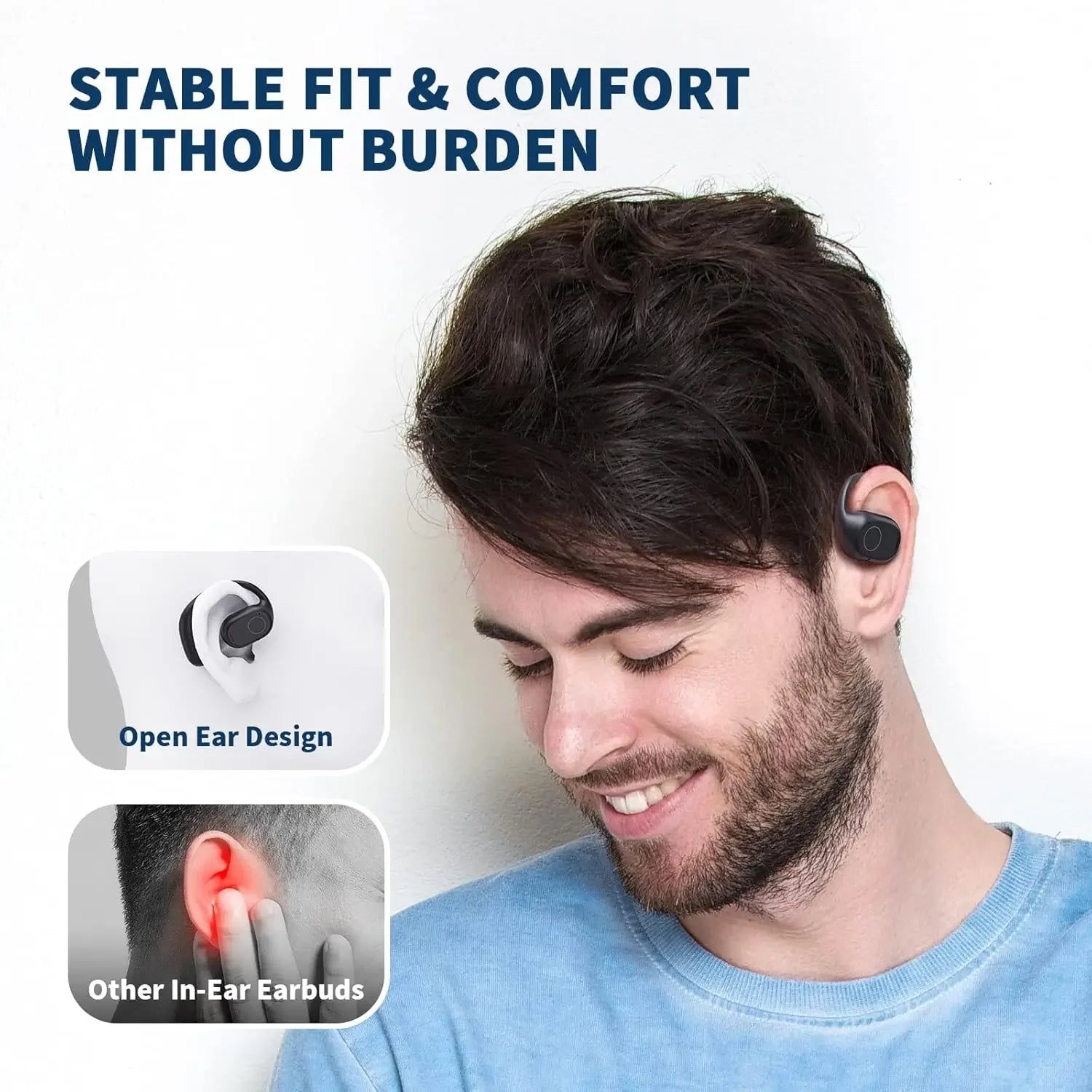 UYUXIO Open Ear Headphones Bluetooth 6.0 Wireless Sports Earbuds with Digital Display - Check It