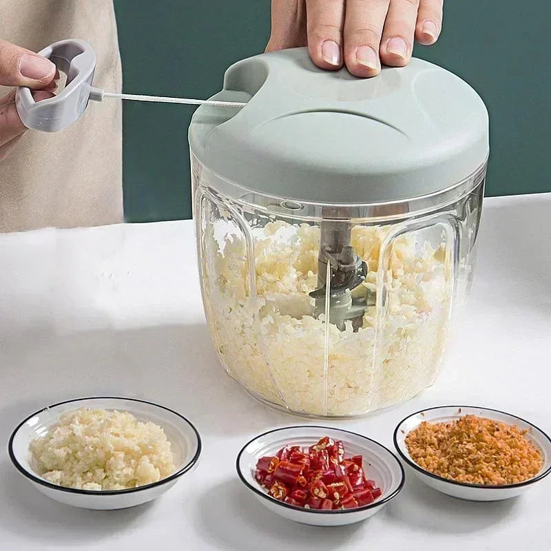 Kitchen Household Manual Garlic Press Multi-function Grinding Chopper - Check It