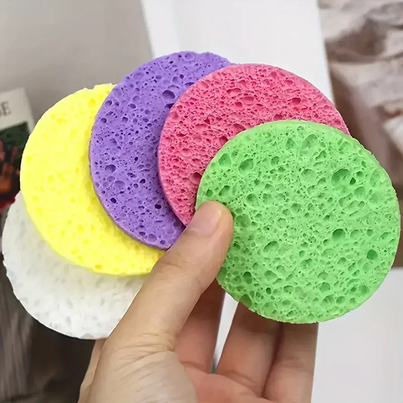 Compressed Facial Sponge Cosmetic Hydrotherapy Sponge Suitable for Daily Cleansing - Check It