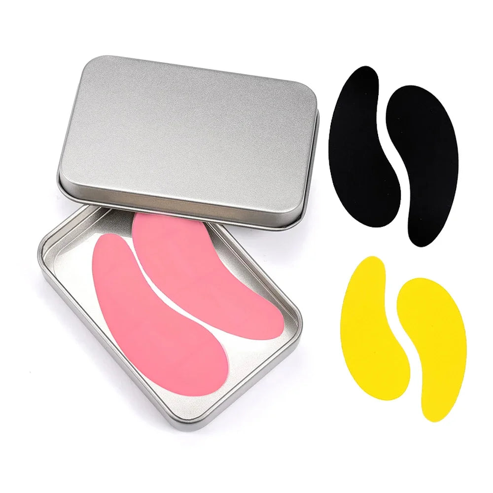 3 Pairs Reusable Silicone Eye Pads with box Stripe Lash Lift Eyelash Extension Hydrogel Patches Under Eye Gel Patch Makeup Tools - Check It
