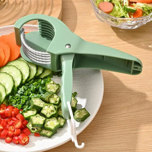 Salad Cutter Chopper Portable- Manual Fruit Slicer - Check It