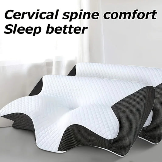 Pillow, ergonomic neck cushion, relaxing sleep neck pillow, new type of memory foam slow-rebound neck pillow - Check It